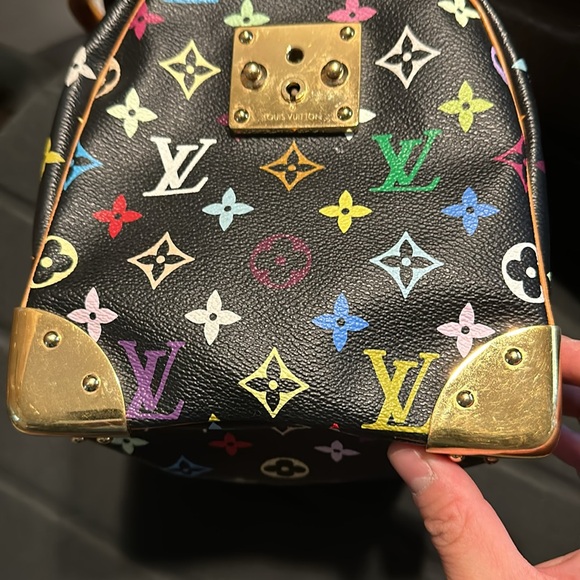 Louis Vuitton Murakami Black Multicolor Speedy 30 authenticity guarantee - Picture 5 of 14
